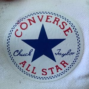 High-top white women’s converse